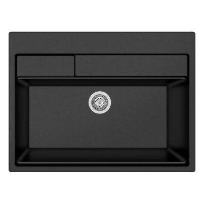 Kitchen sink CONTEMPO 90-10 25C 600mm black