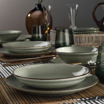 Dinner set Color x 24 pcs. green