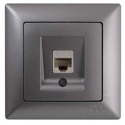 VISAGE Computer Socket RJ45 Grey