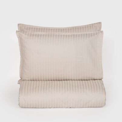 Double bed linen set DILIOS Seville Lux, 3 pcs, sand grey