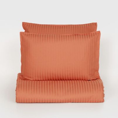 Double bed linen set DILIOS Seville Lux, 3 pcs, orange