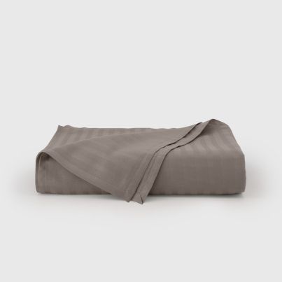 Flat sheet DILIOS Seville Lux, 240/260 cm, striped, dark grey