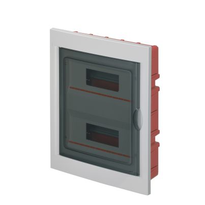 EC630 FLUSH MOUNT. ENCLOSURE 24 MOD. (2X12) WHITE, SHOCK RESISTANT