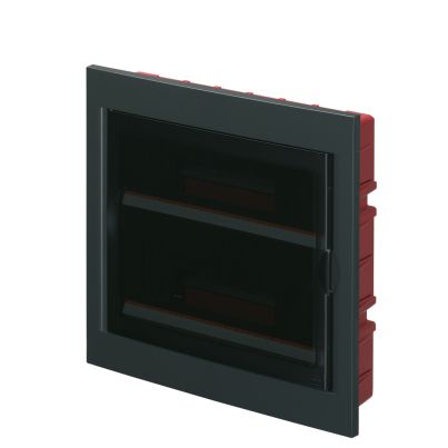 EC630 FLUSH MOUNT. ENCLOSURE 36 MOD. (2X18) BLACK, SHOCK RESISTANT