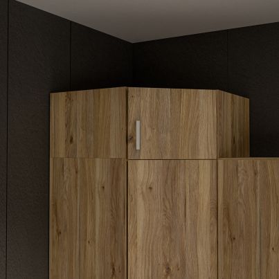 Corner cupboard unit L/R FIVE 90 cm, Mauvella Oak