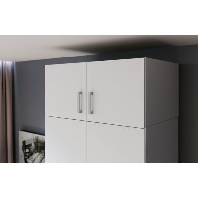 Cupboard unit for wardrobe FIVE 90 cm, White