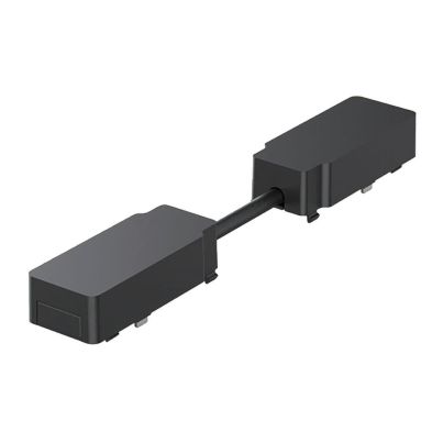 Straight conduction module for Ultra Slim Magnetic Track Rails ELMARK EL-US52SCM - 3 COLOUR SERIES, black