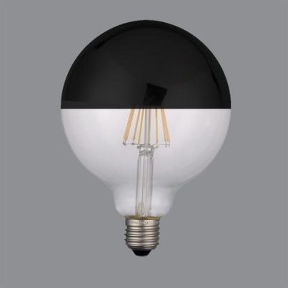 ACB Light Bulb E27 DecoGlobo 6W LED Black