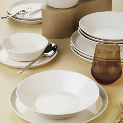 Dinner set Forza 24 pcs. cream