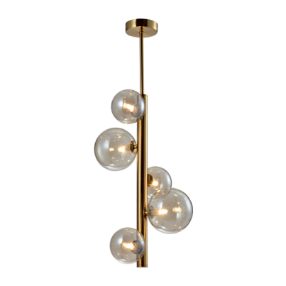 OLENA Chandelier 5xG9 black horizontal