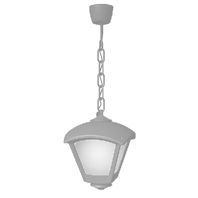 DARIO 250 Garden hanging lamp 1xE27 IP55 grey