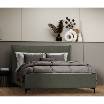 Upholstered bed SPECIFIC HELSINGBORG with storage, 180x200, Basil