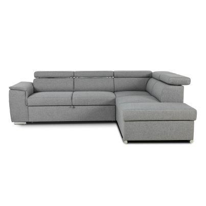 Corner Sofa Bed DAYTONA 5, Mouse grey
