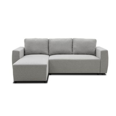 Corner Sofa Bed PHARELL, Mouse grey