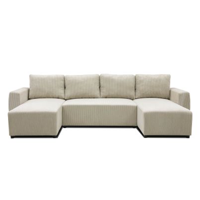 U-shaped Sofa Bed PHARELL-U, Pearl
