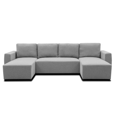 U-shaped Sofa Bed PHARELL-U, Mouse grey