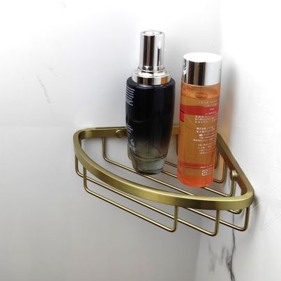 Corner Shower Basket SANYA 881BG, Brushed Gold