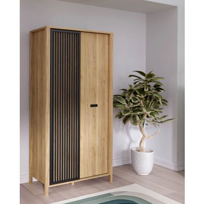 Wardrobe TWELVE 100 cm, Mauvella oak
