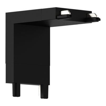 CONNECTOR wall-ceiling for Ultra Slim Magnetic Track Rails ELMARK EL-USVJ - 3 COLOUR SERIES, black