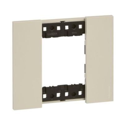 Cover Plate 2-Module LEGRAND Living Now, 10.25х8.6х1.1 cm, Sand