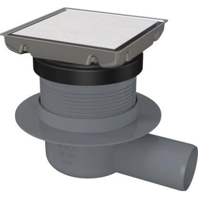 Point drainage 130x130mm with reversible grate