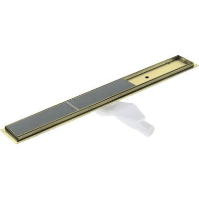 Linear drain for tiles / full L70 H65 Matt Gold
