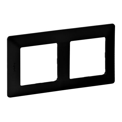 LEGRAND VALENA LIFE DECORATIVE DOUBLE PANEL BLACK