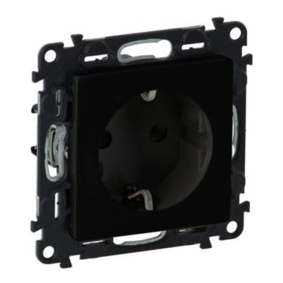 LEGRAND VALENA LIFE GERMAN TYPE SOCKET BLACK