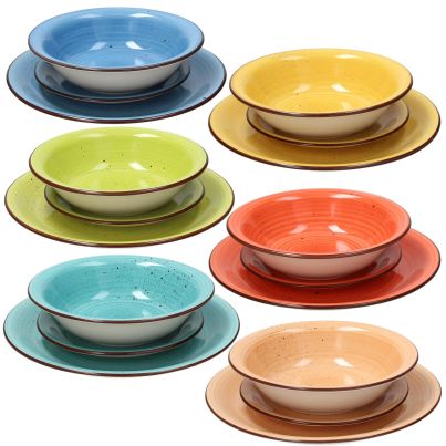 Table set LOUISE ART&PEPPER MULTICOLOR, 18 pcs