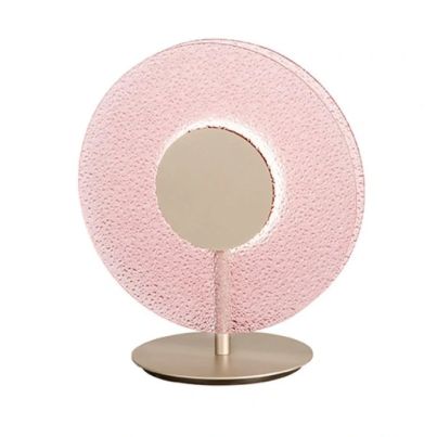 Table Lamp ONDALUCE CANDY/ROSA, LED, Glass, D300mm, 9W, 3000K, Rose Glass