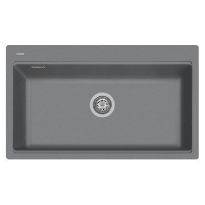 Kitchen sink LUX 86-10 860x510mm grey titanium