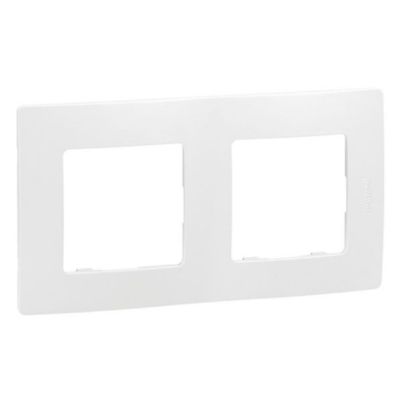 LEGRAND Two gangs panel NILOE white