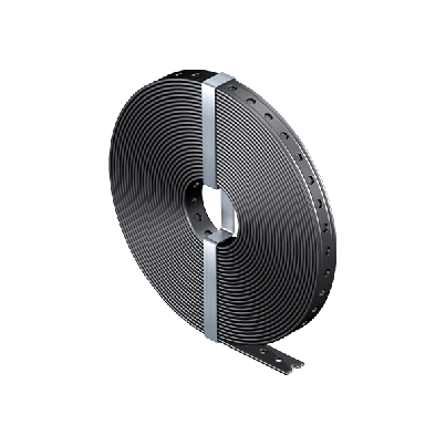 Inst. strip perforated plastic covered 14X3mm