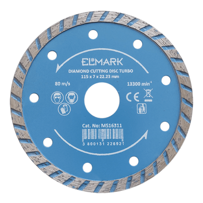 Diamond cutting disc turbo 115X22.2mm