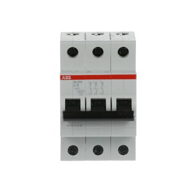 ABB Miniature circuit breaker SH203-C6 6A 3P 6kA curve C