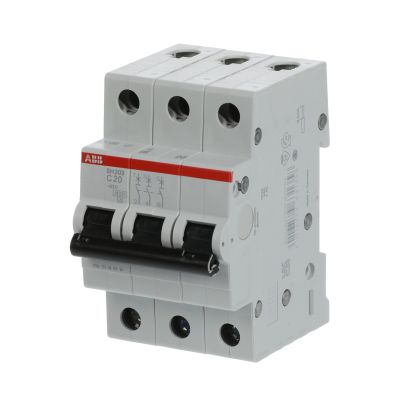 ABB Miniature circuit breaker SH203-C20 20A 3P 6kA curve C