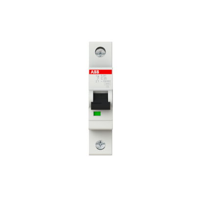 ABB Miniature circuit breaker for industrial use S201-C25 25A 1P 6kA curve C