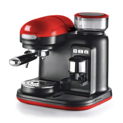 Ariete Coffee Machine Moderna with  grinder 1318 red