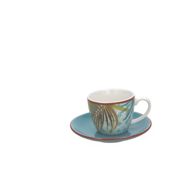 Set of 6 Coffee cups with saucers METROPOLIS JUNGLE