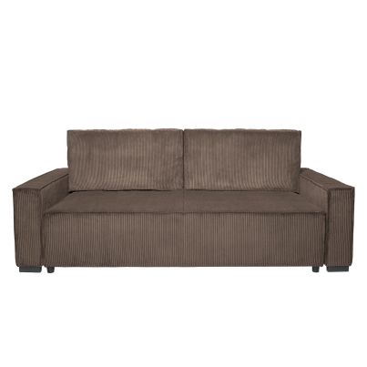Straight sofa RIPSO, with a pull-out mechanism, Brown