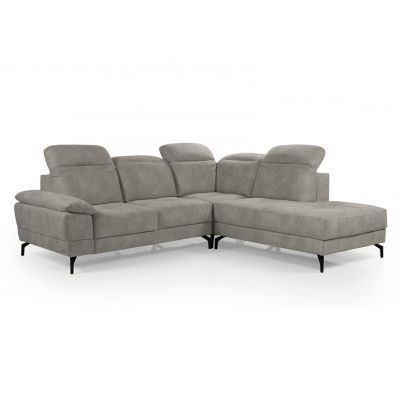 Right corner sofa with electric relax mechanism - gray