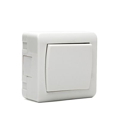 Mirage Two-Way Switch NC, sch.6, 10A, 250V, Surface Mount, White