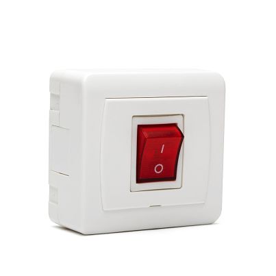 Mirage Water Heater Switch NC, sch.2, 20A, 250V, Surface Mount, White