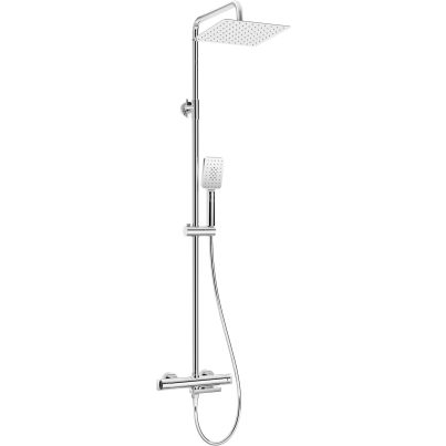 Shower column THERM, with bathtub mixer, thermostatic, Сhrome