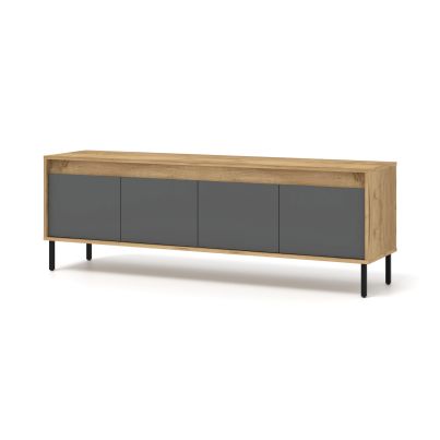 TV Stand NESTA 166 cm, Golden oak/basalt