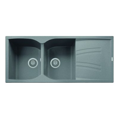 Kitchen sink NAIKY 116-20 1160x500mm grey titanium