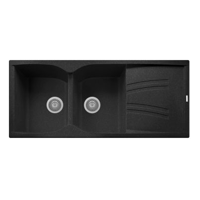 Kitchen sink NAIKY 116-20 1160x500mm black