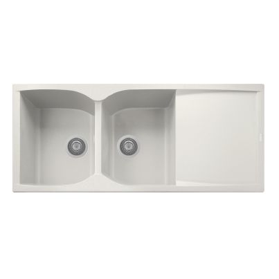 Kitchen sink NAIKY 116-20 1160x500mm cream