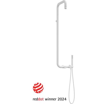 SILIA Shower Column with Swivel Spout, Bianco