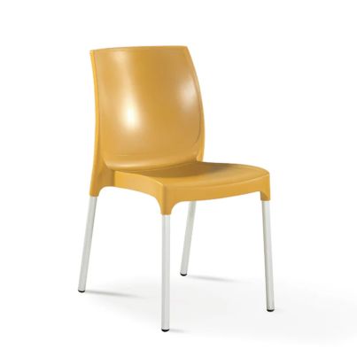 Garden armchair CASTEL 55x58x82 cm. mustard